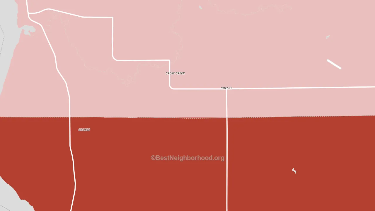Shelby, SD block-group political-lean map