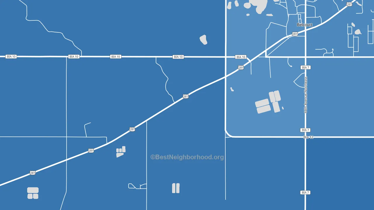 Shell Valley, ND block-group political-lean map