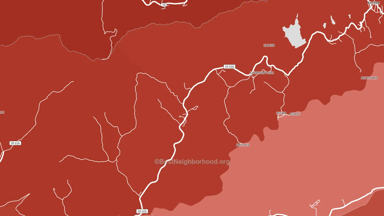 Shepherd Hill, VA block-group political-lean map