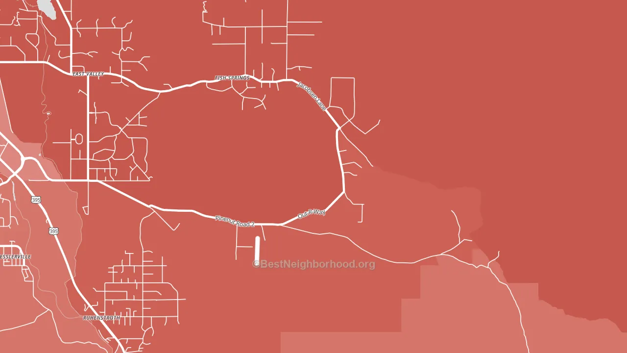 Sheridan, NV block-group political-lean map