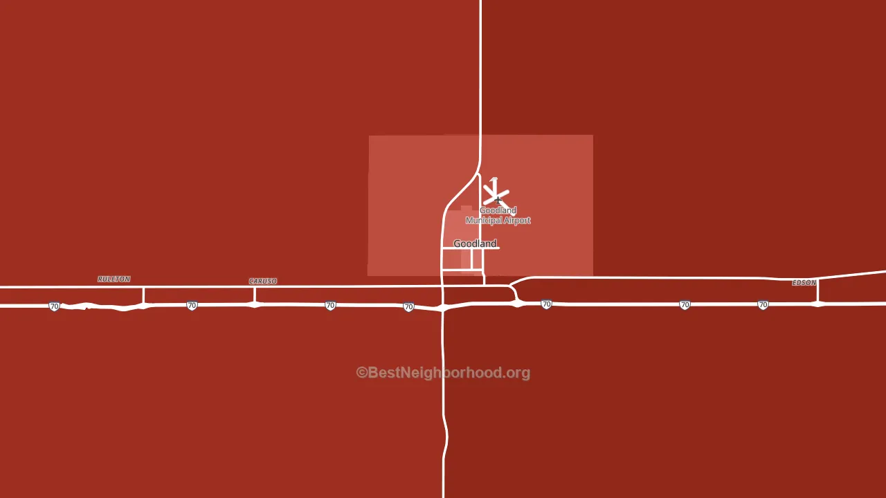 Sherman County, KS block-group political-lean map
