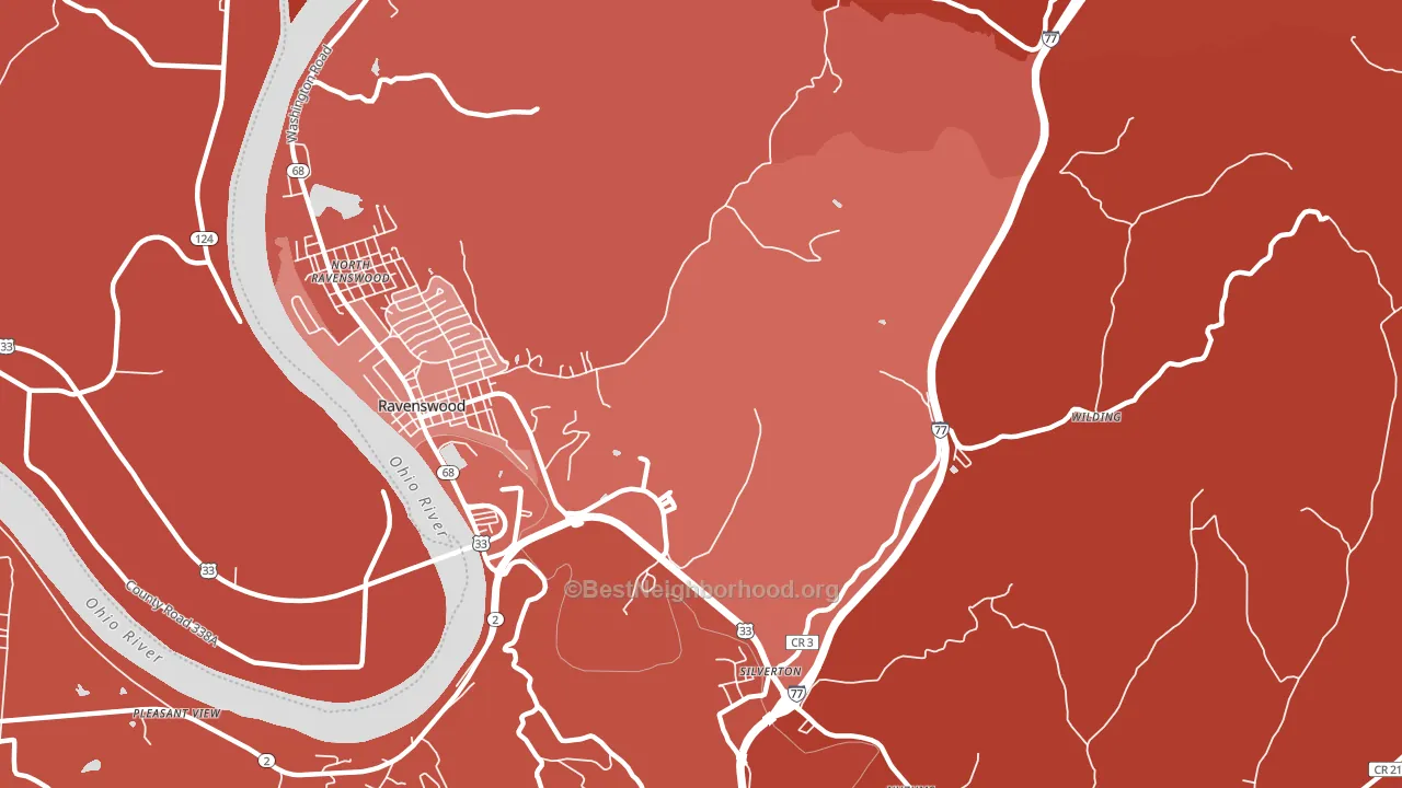 Sherman, WV block-group political-lean map