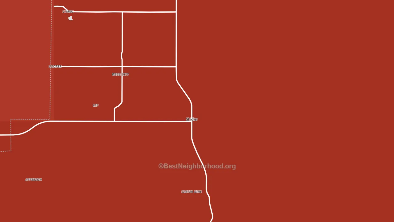 Shidler, OK block-group political-lean map