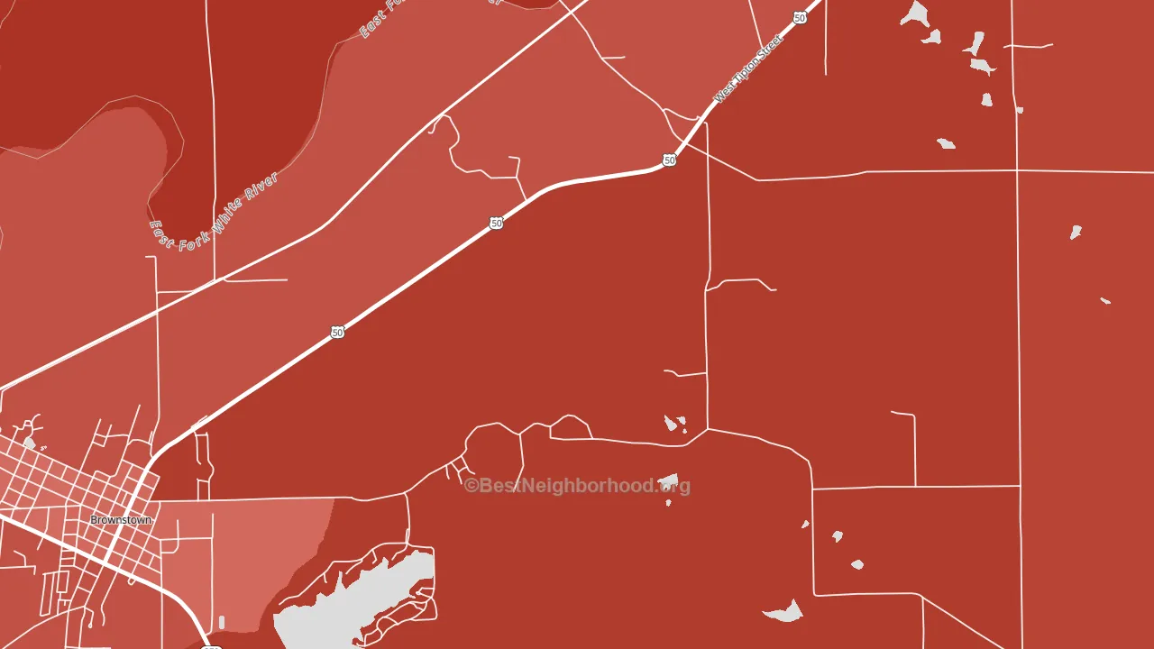 Shields, IN block-group political-lean map