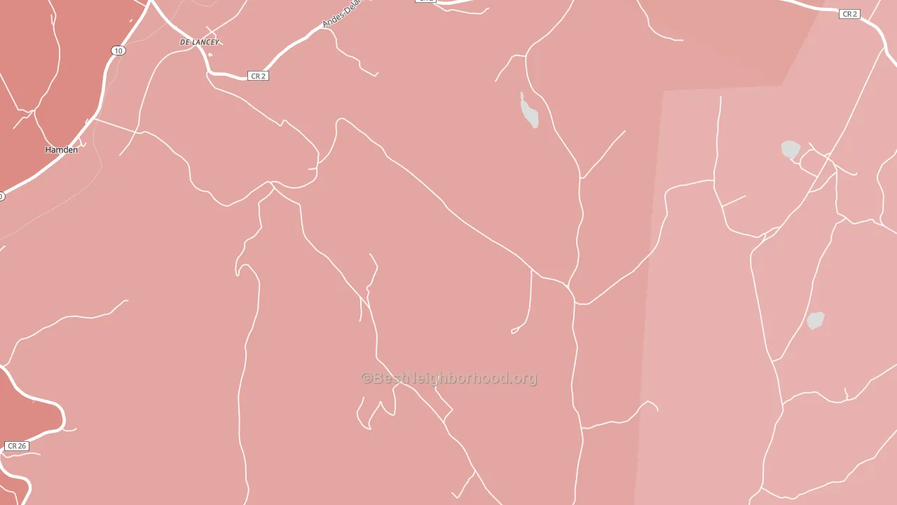 Shinhopple, NY block-group political-lean map