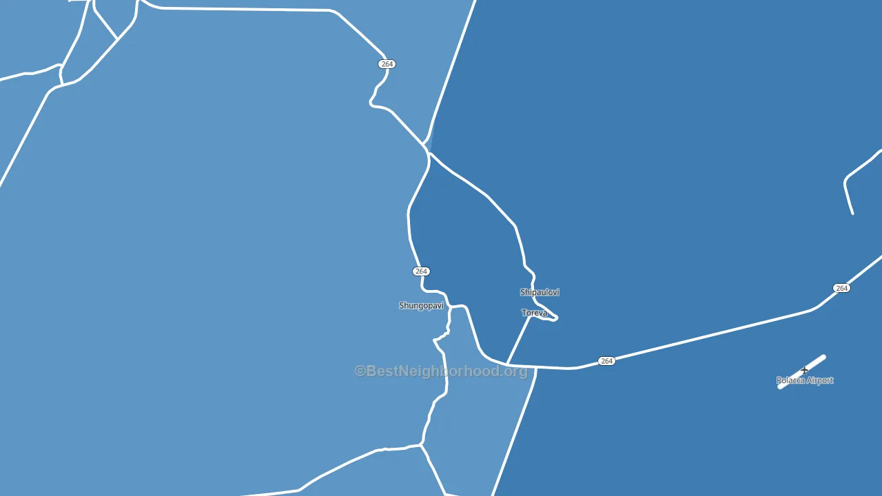 Shongopovi, AZ block-group political-lean map