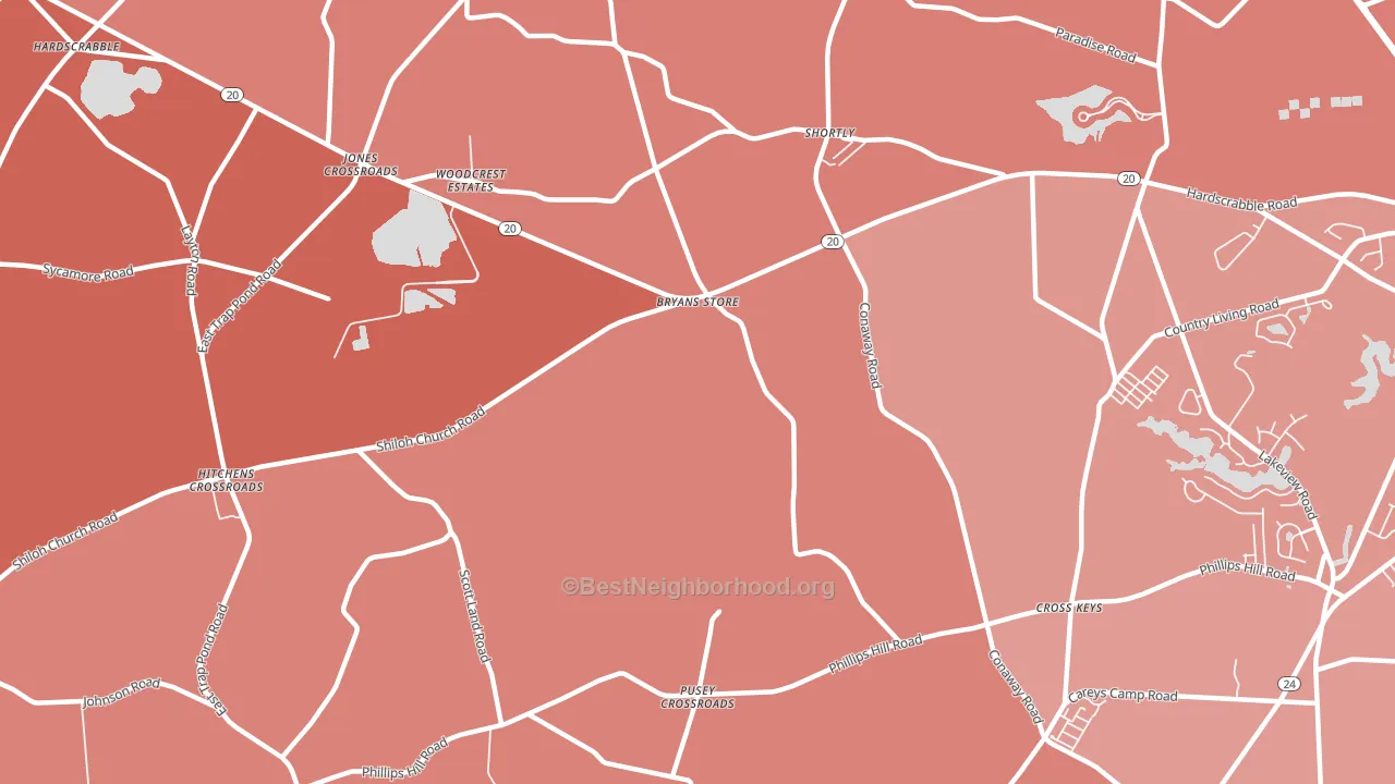 Shortly, DE block-group political-lean map