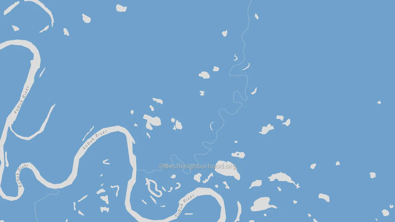 Shungnak, AK block-group political-lean map