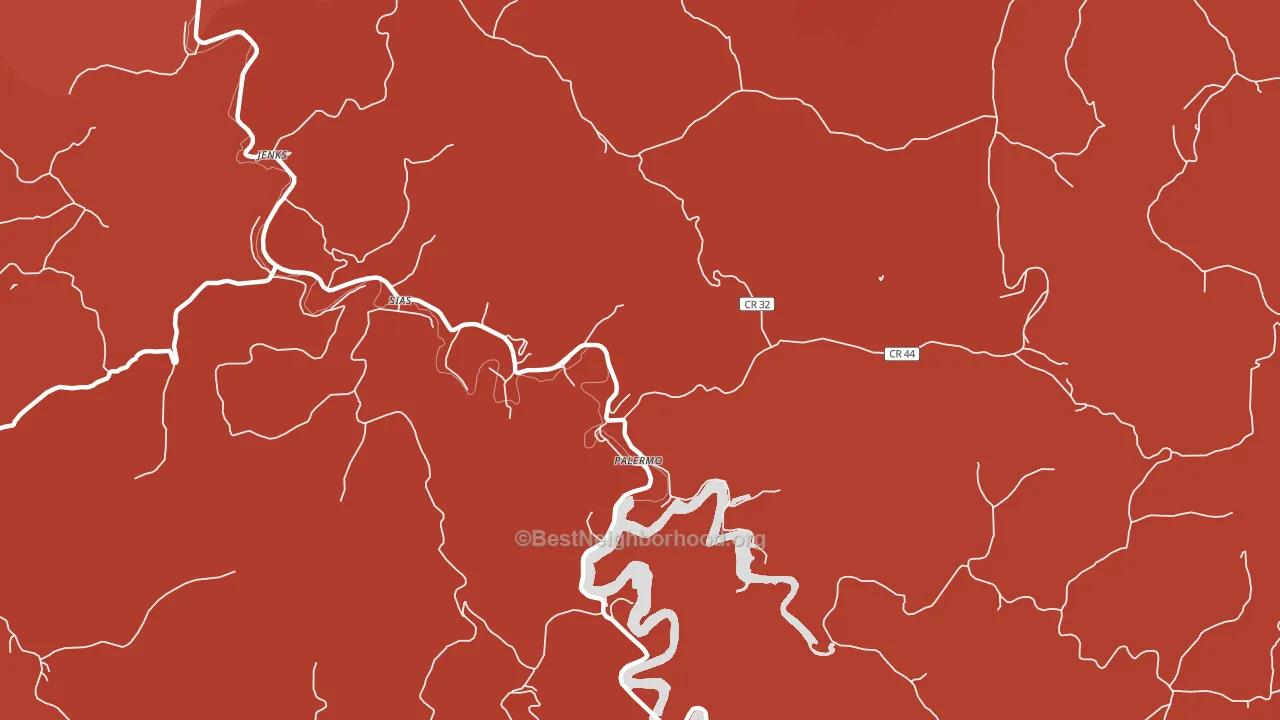 Sias, WV block-group political-lean map