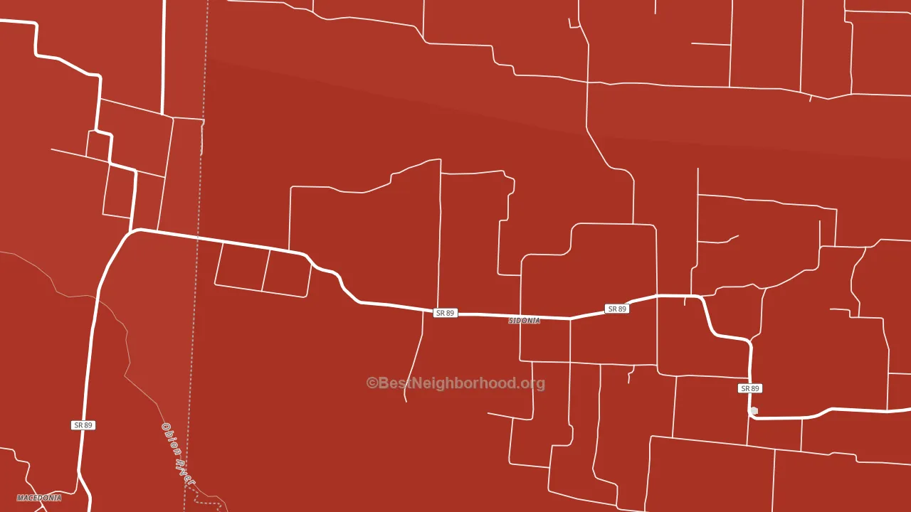 Sidonia, TN block-group political-lean map