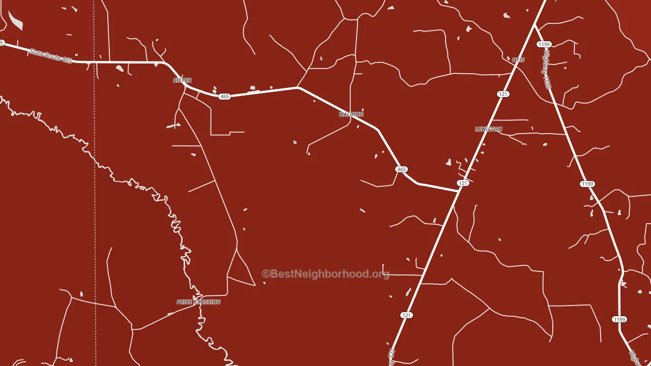 Sieper, LA block-group political-lean map