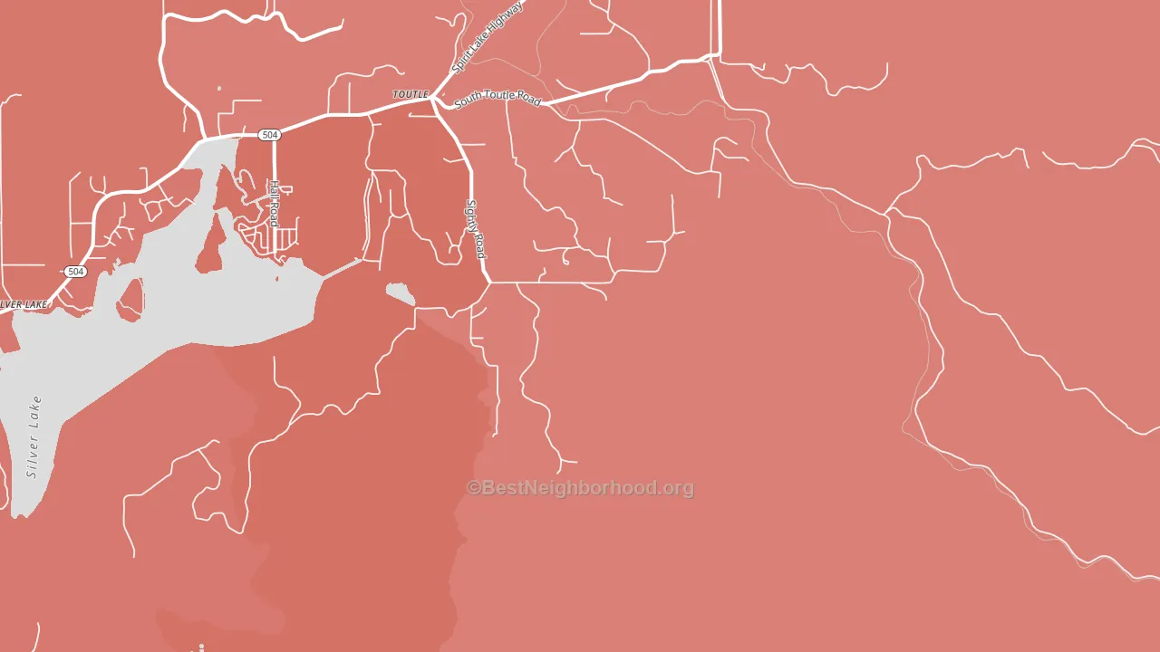 Sightly, WA block-group political-lean map