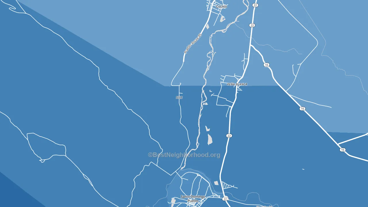 Sile, NM block-group political-lean map
