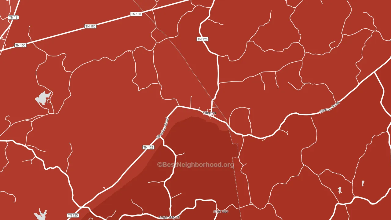 Silerton, TN block-group political-lean map