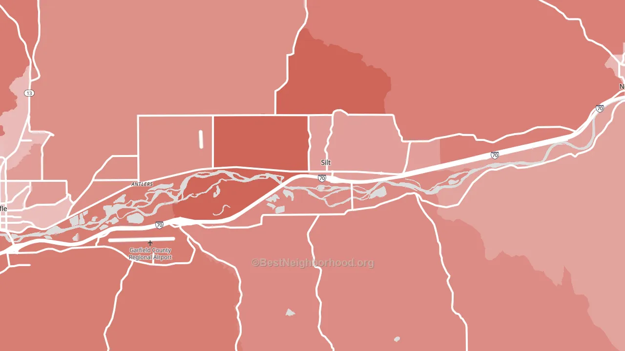 Silt, CO block-group political-lean map