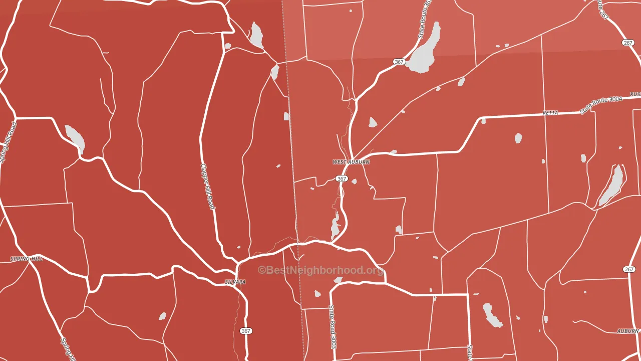 Silvara, PA block-group political-lean map