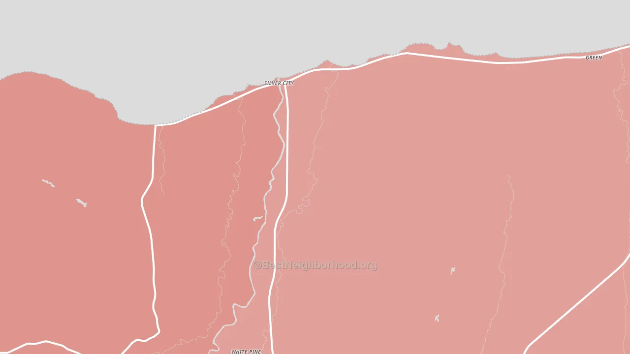 Silver City, MI block-group political-lean map