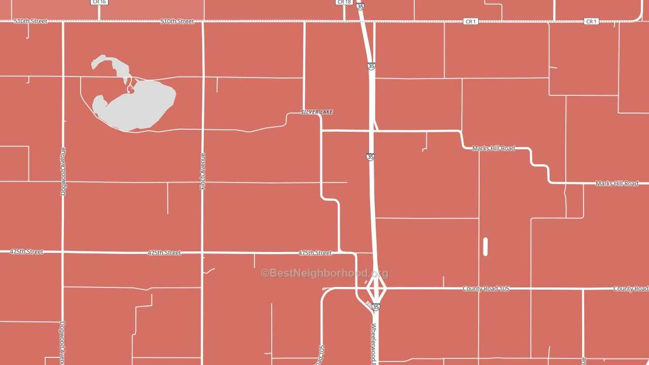 Silver Lake, IA block-group political-lean map