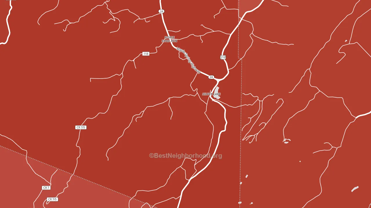 Silver Lake, WV block-group political-lean map