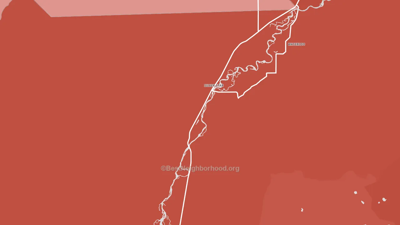 Silver Star, MT block-group political-lean map