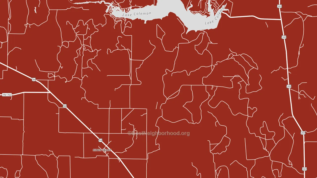 Silver Valley, TX block-group political-lean map
