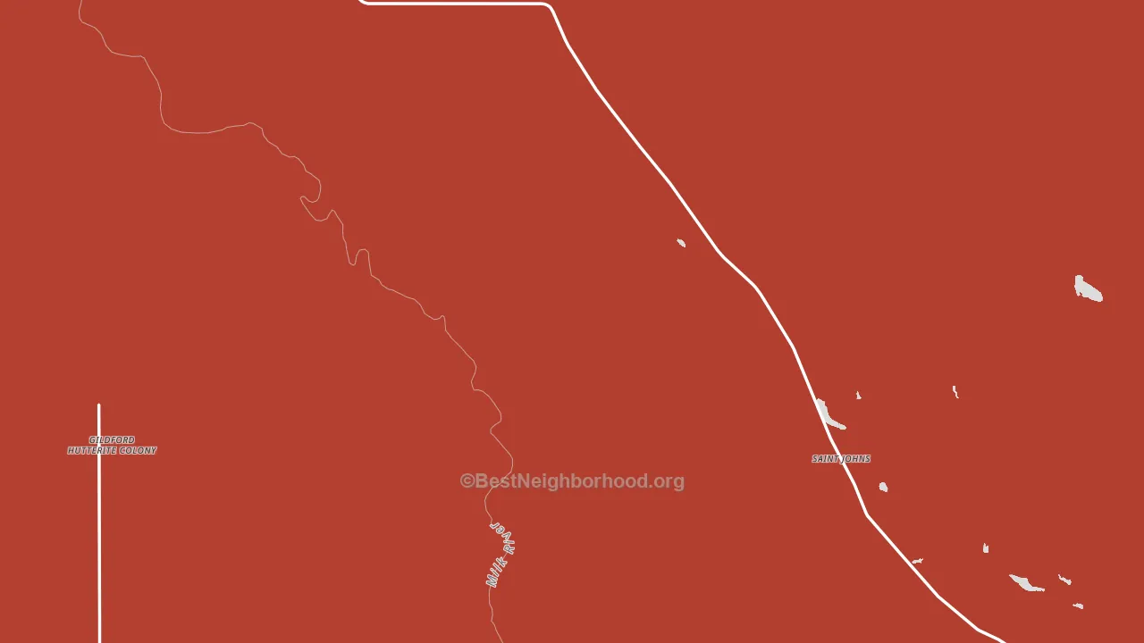 Simpson, MT block-group political-lean map