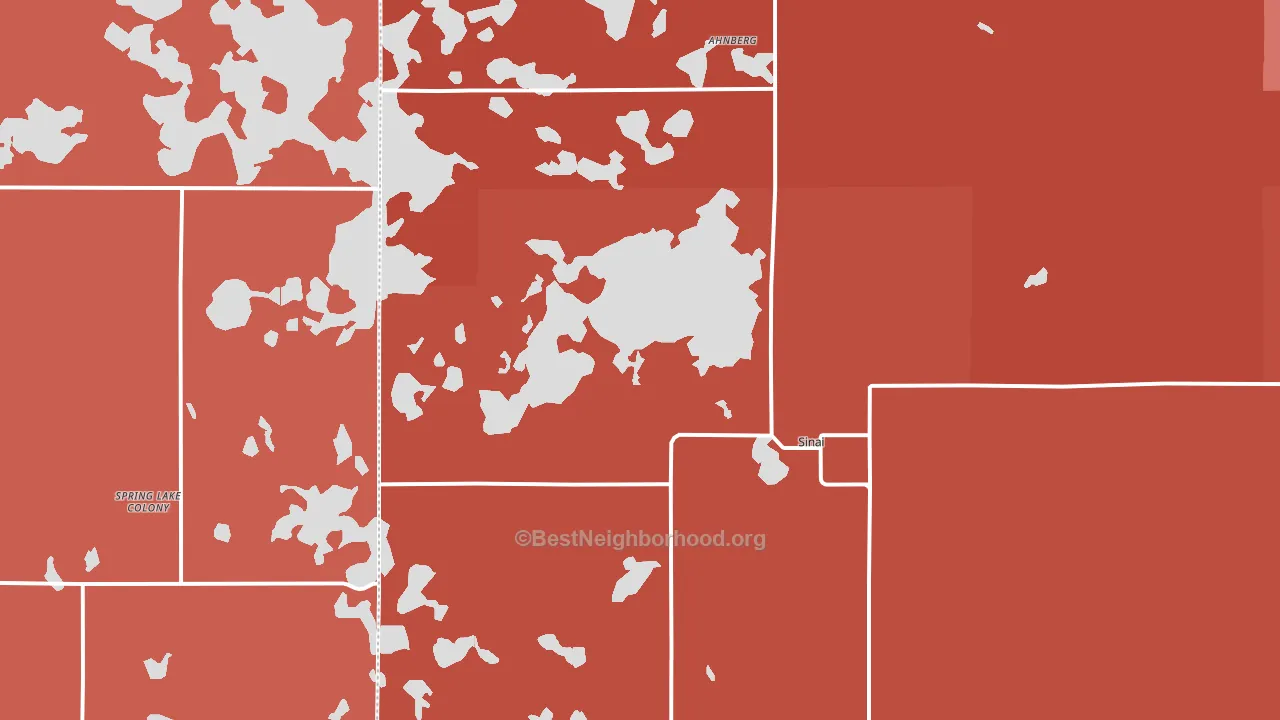 Sinai, SD block-group political-lean map