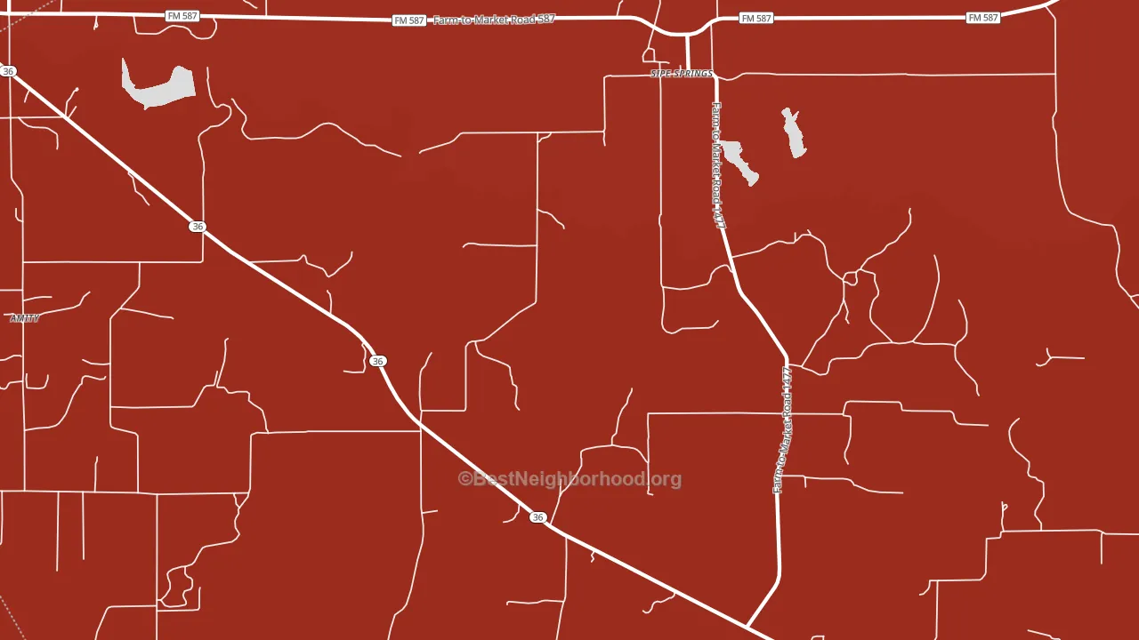 Sipe Springs, TX block-group political-lean map