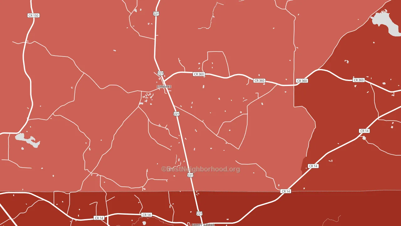 Sirmans, FL block-group political-lean map