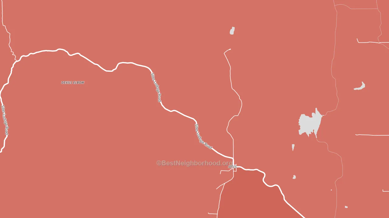 Sites, CA block-group political-lean map