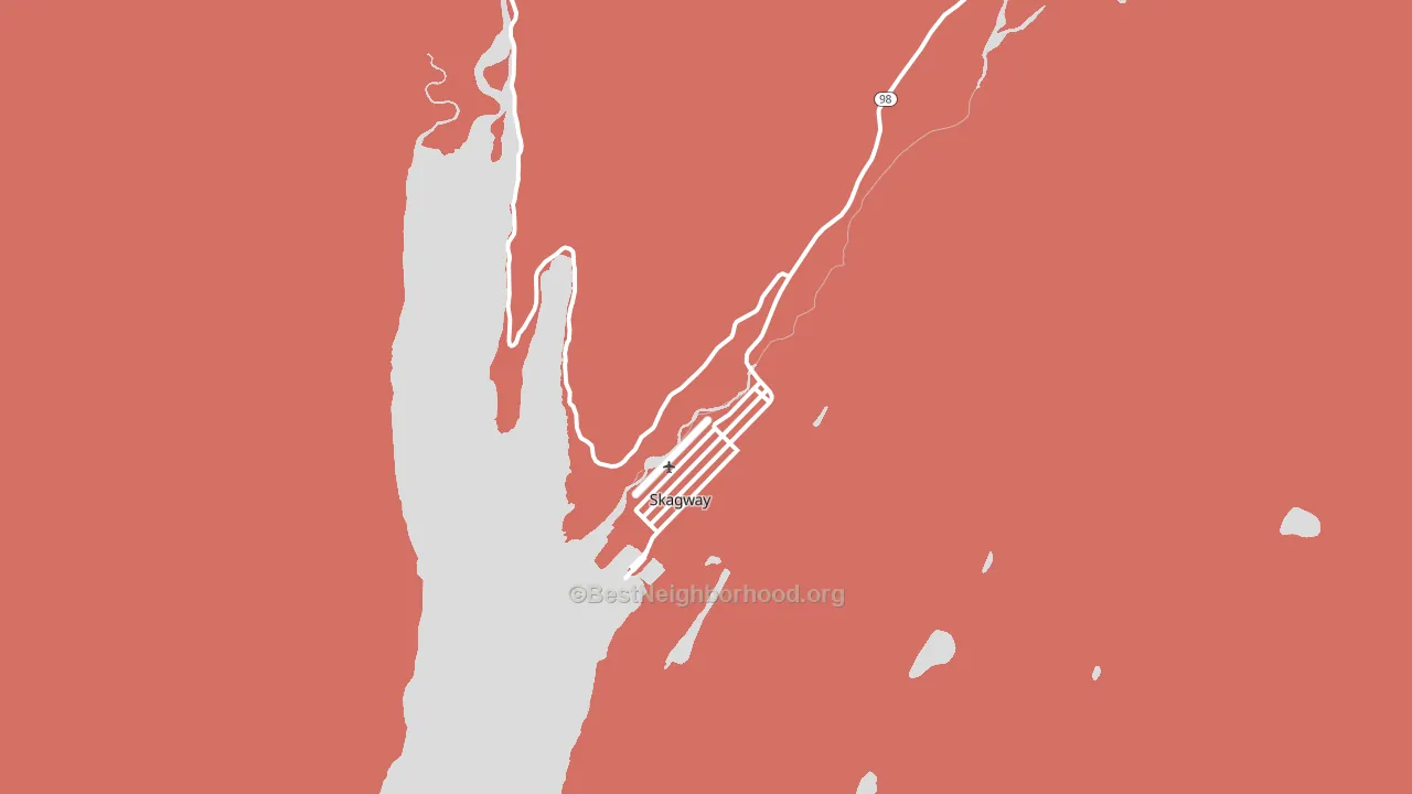 Skagway Municipality, AK block-group political-lean map