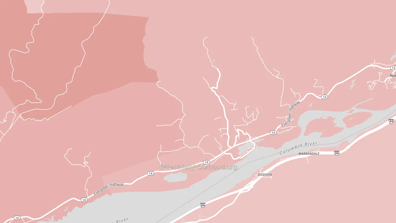 Skamania, WA block-group political-lean map