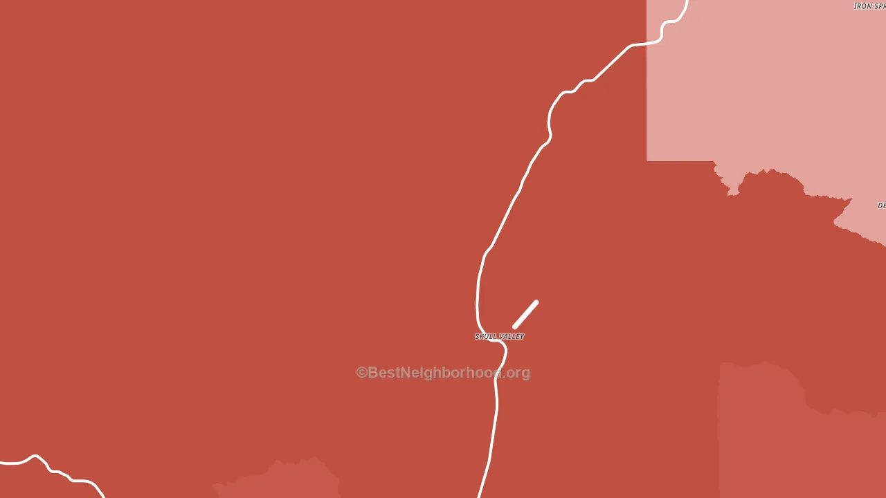 Skull Valley, AZ block-group political-lean map