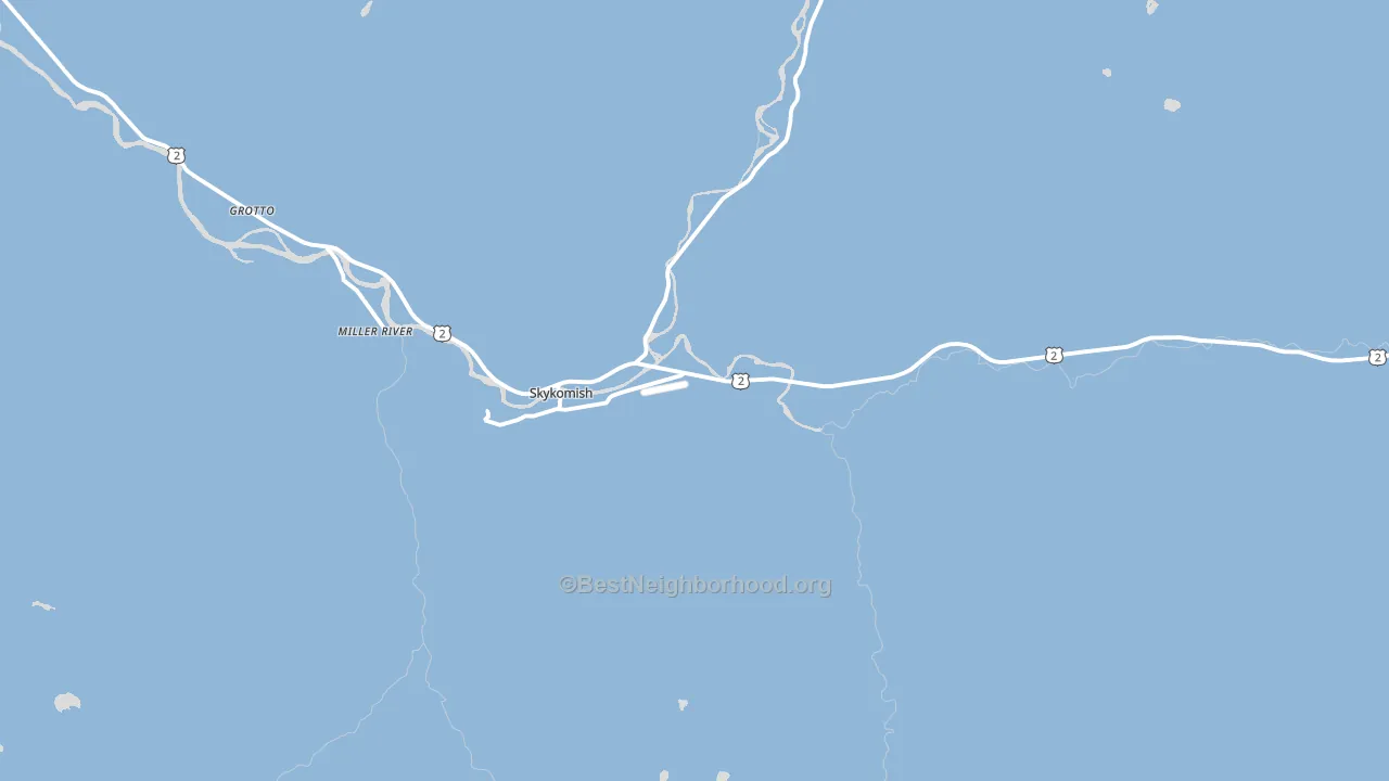 Skykomish, WA block-group political-lean map