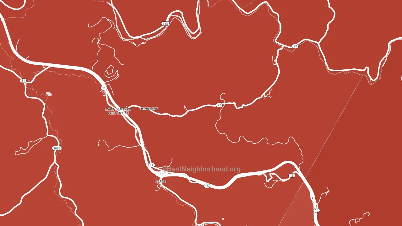Slade, KY block-group political-lean map