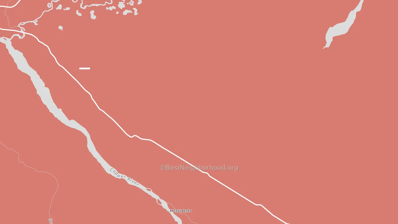 Slana, AK block-group political-lean map
