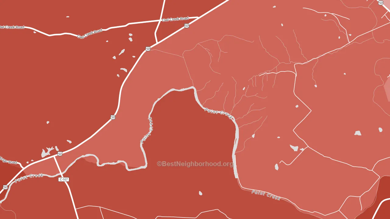 Slate Mills, OH block-group political-lean map