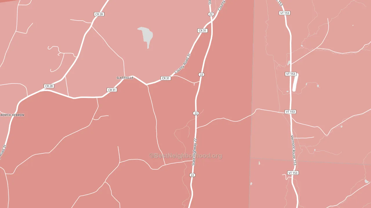 Slateville, NY block-group political-lean map