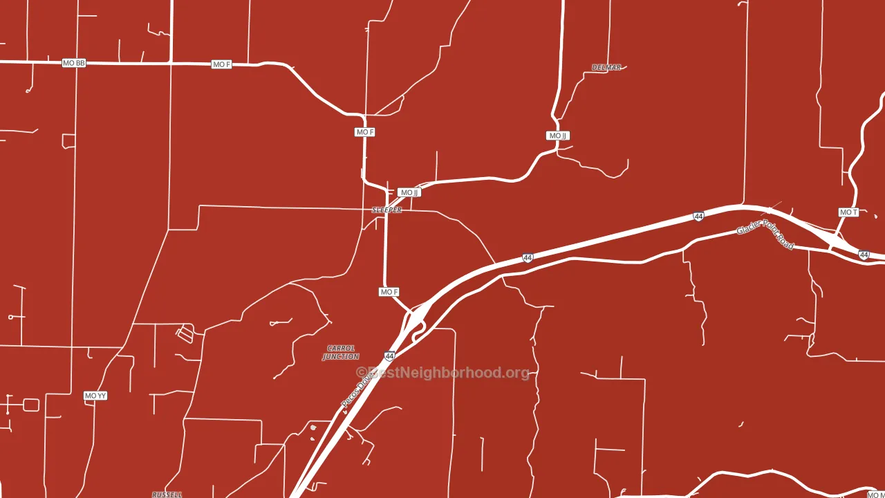 Sleeper, MO block-group political-lean map