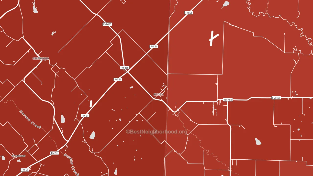 Slidell, TX block-group political-lean map