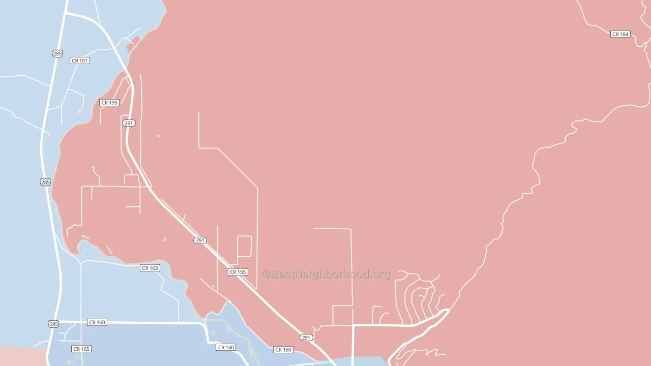 Smeltertown, CO block-group political-lean map