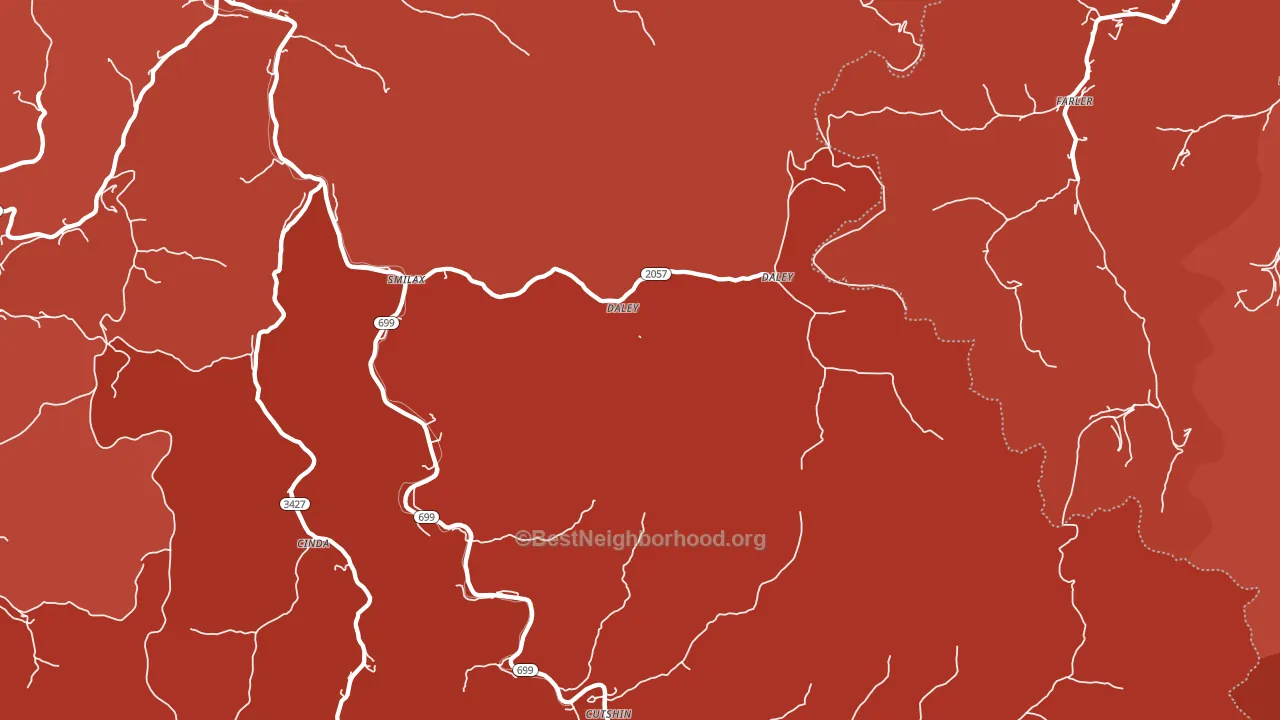 Smilax, KY block-group political-lean map