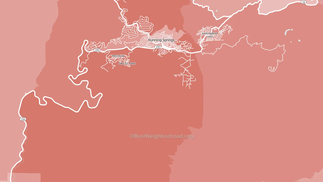 Smiley Park, CA block-group political-lean map