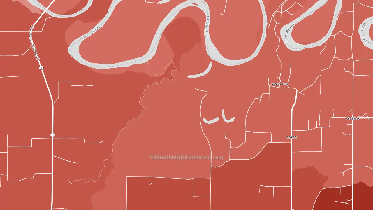 Smith Hill, TX block-group political-lean map