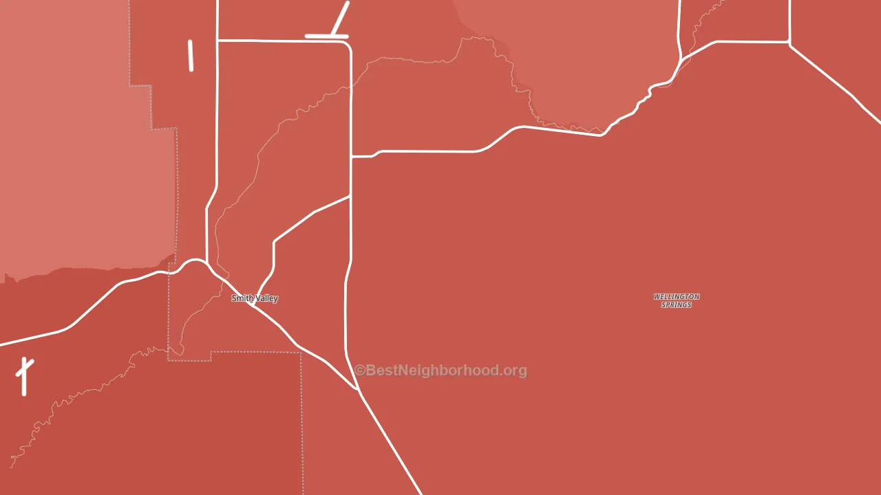 Smith, NV block-group political-lean map