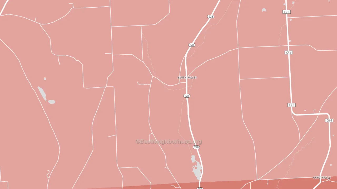 Smith Valley, NY block-group political-lean map