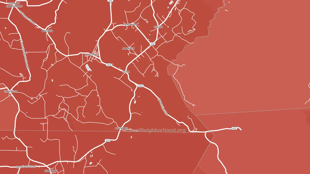 Smithmill, PA block-group political-lean map