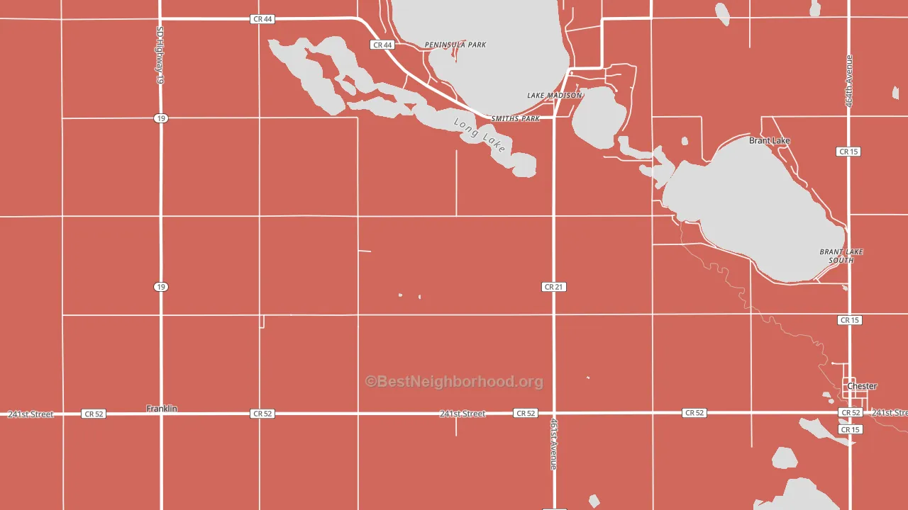 Smiths Park, SD block-group political-lean map