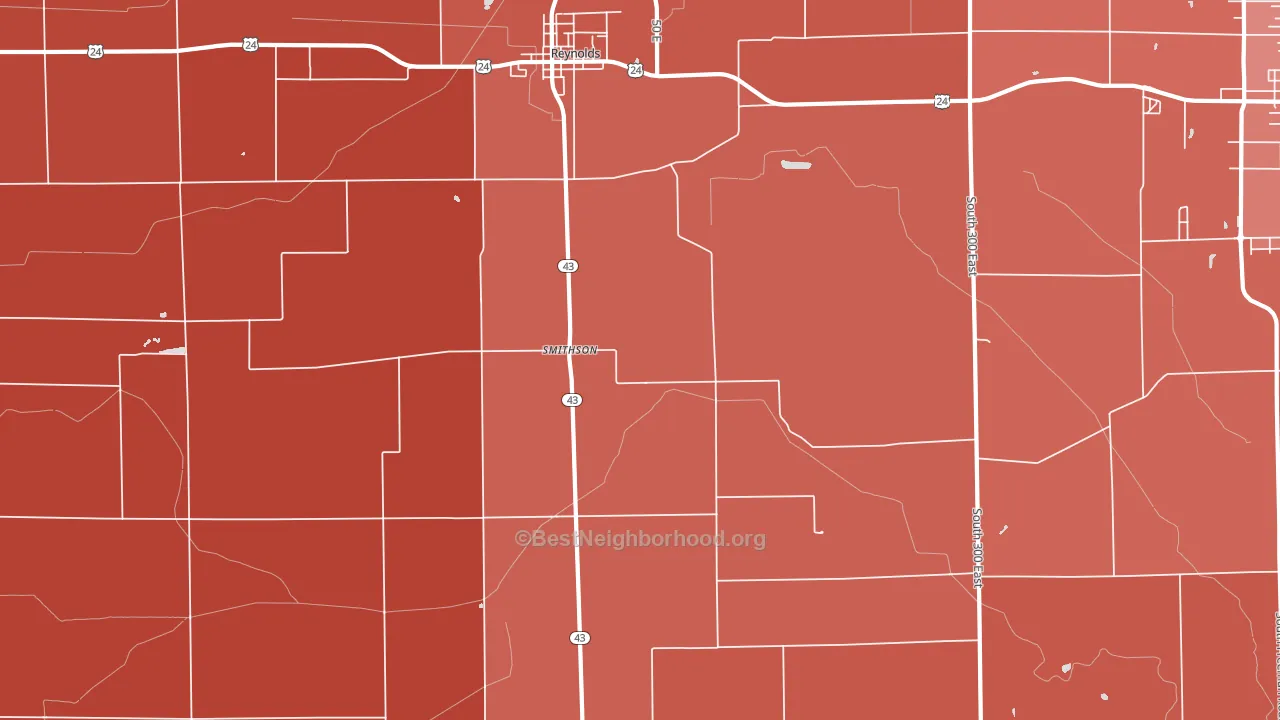 Smithson, IN block-group political-lean map