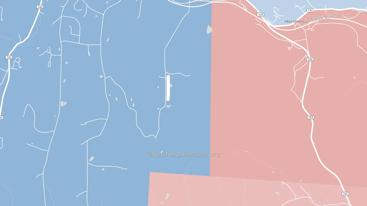 Smithville, VT block-group political-lean map